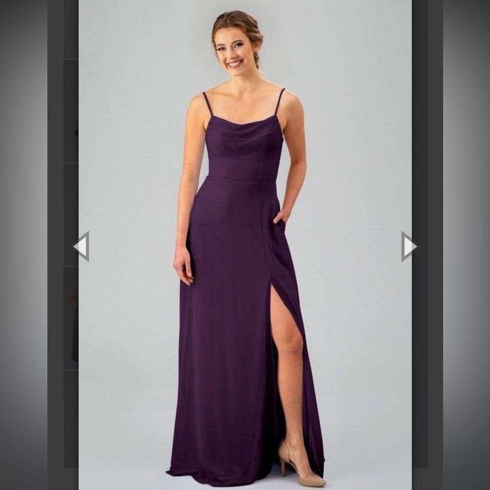 Elegant Eggplant Evening Gown